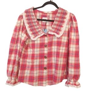 TACH Pink Plaid Women's Top